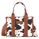 Sacola Wrangler Cow Print para mulheres marrom XY WG133-8120SBR