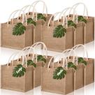 Sacolas de juta Paterr Burlap 12 peças 23x21x15 cm marrons