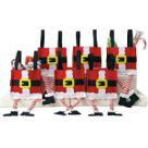 Sacolas de presente Current Santa Pants, conjunto de 6 guloseimas natalinas Sacolas de presente Current Santa Pants, conjunto de 6 guloseimas natalinas