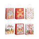 Sacolas De Presente De Papel Kraft Para O Natal, 6/12/24 Peças, Para Armazenamento De Doces E
