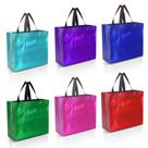 Sacolas de presente Nush Mix Color, tamanho grande 12 reutilizáveis com alças de seis cores diferentes e deslumbrantes perfeitas como sacolas de guloseimas, sacolas de lembrancinhas de aniversário 13 L x 5 L x 11 A