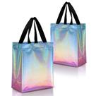 Sacolas de presente reutilizáveis Nush Nush Gradient Medium, conjunto de 12