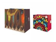 Sacolas Ecobag de Ráfia 1 Grande 1 Média Sortido B4U