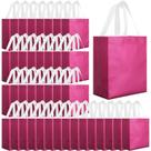Sacolas reutilizáveis Eccliy 80 unidades rosa choque 26x21x12cm