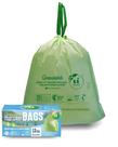 Sacos compostáveis com cordão UNNI 49,2 L (13 galões), 30 unidades