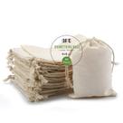 Sacos de algodão DRQ Muslin Drawstring 4x6cm - 50 unidades