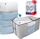 Sacos de armazenamento a vácuo Kingdom Home Cube com sacolas e conjunto de 3 bolsas Sacos de armazenamento a vácuo Kingdom Home Cube com sacolas e conjunto de 3 bolsas