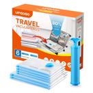 Sacos de Armazenamento a Vácuo UPGOGO para Viagem 6 Unidades com Bomba Manual