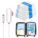 Sacos de armazenamento a vácuo VMstr, pacote com 9 unidades com bomba USB para viagens Sacos de armazenamento a vácuo VMstr, pacote com 9 unidades com bomba USB para viagens