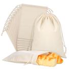 Sacos de armazenamento de algodão DSLSQD, 20 unidades, 25 x 20 cm, saco de produtos reutilizável
