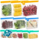 Sacos de armazenamento de alimentos IDEATECH reutilizáveis Stand Up Gallon, pacote com 12