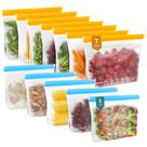 Sacos de armazenamento de alimentos reutilizáveis IDEATECH, pacote com 12 galões/litro