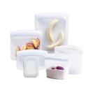 Sacos de armazenamento de alimentos reutilizáveis Stasher Premium Silicone, pacote com 6