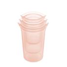 Sacos de armazenamento de alimentos reutilizáveis Zip Top 3 Cup Set Silicone USA