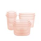 Sacos de armazenamento de alimentos Zip Top Full Set 8 reutilizáveis de silicone e pêssego