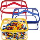 Sacos de armazenamento de brinquedos Codree PVC transparente 24 x 17 x 11 cm 3 unidades