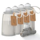 Sacos de armazenamento de leite materno Momcozy Silicone 250mL 5 unidades cinza