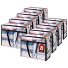 Sacos de armazenamento de roupas Lifewit 40L Plastic Clear, pacote com 8
