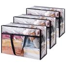 Sacos de armazenamento de roupas Lifewit 60L Plastic Clear, pacote com 3