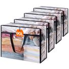 Sacos de armazenamento de roupas Lifewit 90L Plastic Clear, pacote com 4
