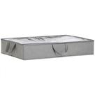 Sacos de armazenamento embaixo da cama Amazon Basics, pacote com 2 unidades, cinza