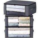 Sacos de armazenamento HomeHacks Storage, pacote com 3 pacotes, organizador de roupas, 35L