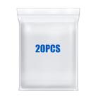 Sacos de armazenamento Macoota 12x18cm 2L de espessura Clear Zip Seal 20 unidades