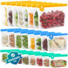 Sacos de armazenamento para freezer IDEATECH Silicone reutilizáveis, pacote com 24
