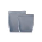 Sacos de armazenamento reutilizáveis de silicone W&P Porter 36 onças 50 onças, pacote com 2