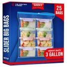 Sacos de armazenamento Slider SHINY SELECT Extra Large 11,4 L, pacote com 25