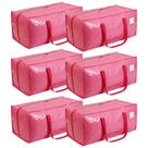 Sacos de armazenamento VTSVTS Extra Heavy Duty Large 85L, pacote com 6 unidades, rosa
