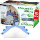 Sacos de banheiro portáteis Commode Liners Simply Seniors 100 Sacos de banheiro portáteis Commode Liners Simply Seniors 100