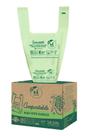 Sacos de camiseta compostáveis UNNI 6L 100 unidades 0,64 mil 16x17cm