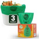 Sacos de compostagem RAYTID, 3 galões e 100 unidades, certificados BPI ASTM D6400 Sacos de compostagem RAYTID, 3 galões e 100 unidades, certificados BPI ASTM D6400