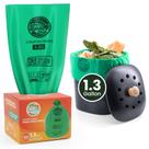 Sacos de compostagem RAYTID 5L-6L 100 unidades de 1,3 galão ASTM D6400