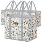 Sacos de compras reutilizáveis BALEINE, pacote dobrável com 3 unidades (mosaico)