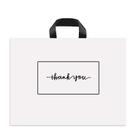 Sacos de compras SOSFKIM Thank You 50 unidades de plástico branco de 25x30cm Sacos de compras SOSFKIM Thank You 50 unidades de plástico branco de 25x30cm