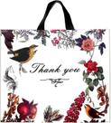 Sacos de compras WAKAKO Thank You, pacote com 60 pacotes de plástico reutilizável