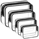 Sacos de cosméticos CHICAUP Clear PVC Waterproof Travel 4 peças