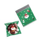 Sacos De Doces E Biscoitos De Natal 100pcs Autoadesivos Em Celofane Para Embalagem De Presentes De