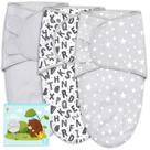 Sacos de dormir Baby Swaddle Cute Castle, pacote com 3, 0 a 6 meses