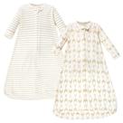 Sacos de dormir vestíveis de manga comprida de algodão para bebês da Hudson Baby