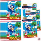 Sacos de festa Unique Sonic 24 ct com adesivo Sonic Birthday