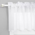 Sacos de janela KOUFALL Sheer Faux Linen 45 cm brancos