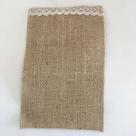 SACOS DE JUTA COM RENDA 21mm 0,15 x 0,25m C/ 5 PEÇAS SACOS DE JUTA COM RENDA 21mm 0,15 x 0,25m C/ 5 PEÇAS