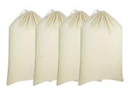 Sacos de lavanderia Urban Villa Canvas, pacote com 4, 71 x 91 cm, laváveis à máquina