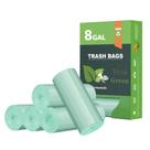 Sacos de lixo AYOTEE Biodegradáveis 30L (8 galões) 80 unidades verdes