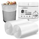 Sacos de lixo Charmount 30L (8 galões) 110 unidades transparentes sem perfume
