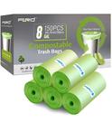 Sacos de lixo compostáveis FORID 30L/8 galões, 150 unidades, 5 rolos
