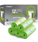 Sacos de lixo compostáveis FORID 5L/1,2 galão 150 unidades verdes